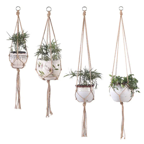 Handwoven Hanging Plant Basket – Cotton Rope